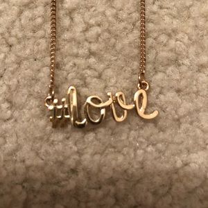 mini #love necklace